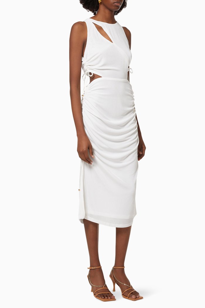

Liz Ruched Tank Dress, Neutral