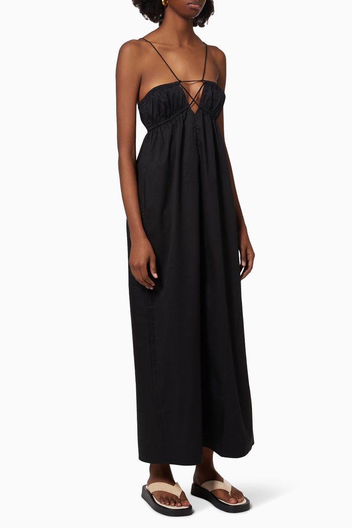 

Rosanna Strappy Maxi Dress, Black