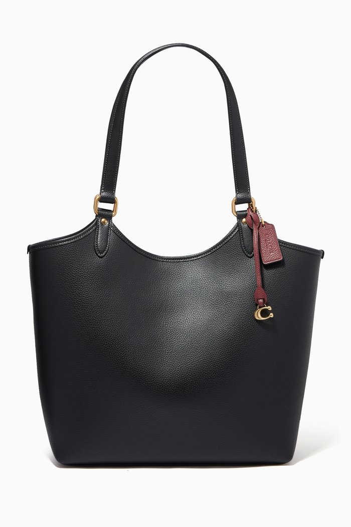 

Day Tote in Pebble Leather, Black