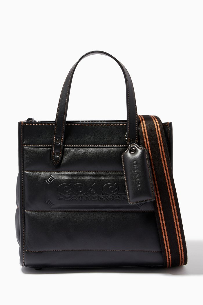 

Field Tote 22 in Quilted Leather, Black