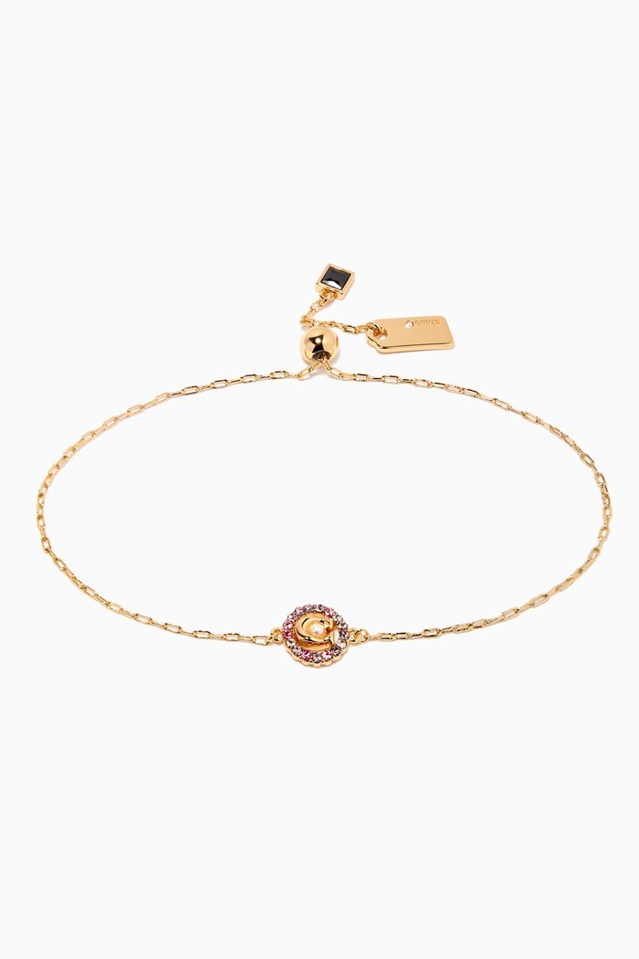 

Signature Crystal Slider Bracelet, Gold