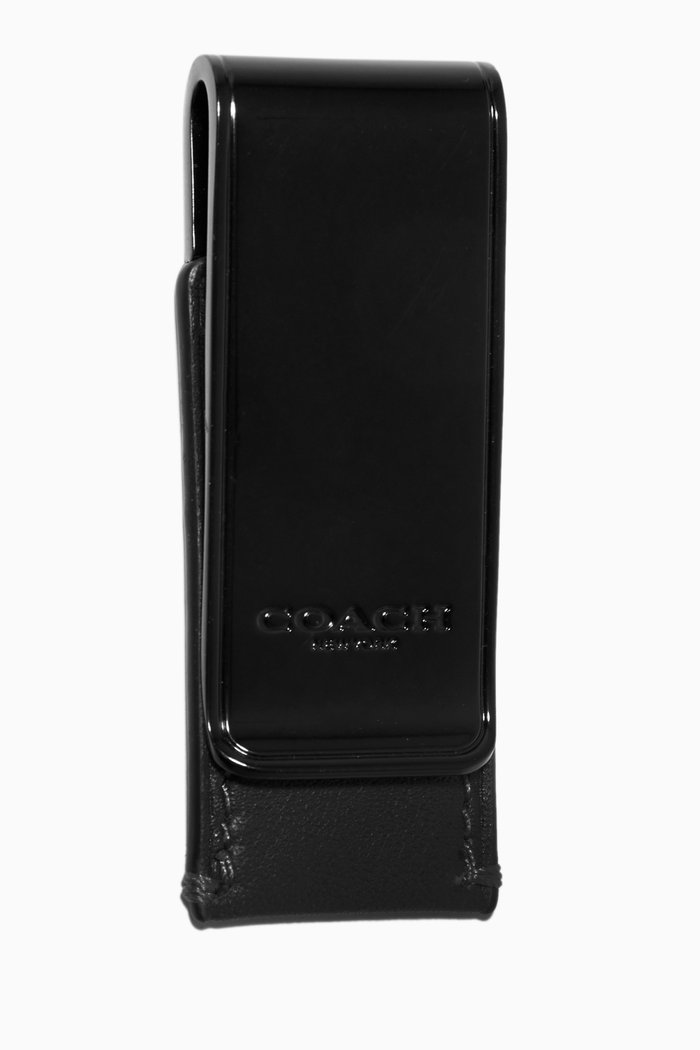 

Money Clip in Sport Calf Leather, Black