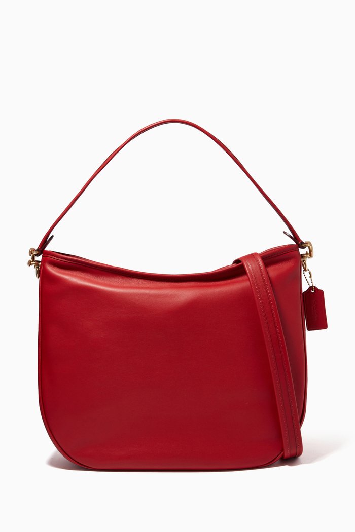 

Soft Tabby Hobo in Leather, Red