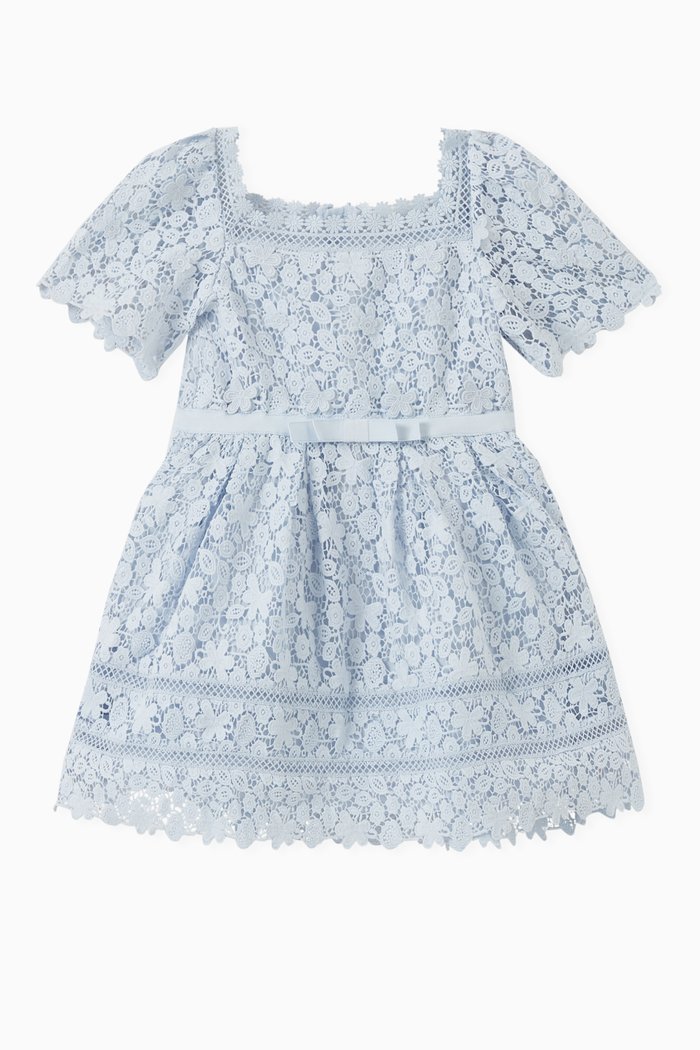 

Guipure Lace Midi Dress, Blue