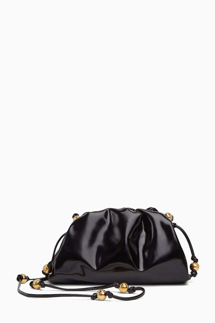

Mini Pouch in Brushed Leather, Black