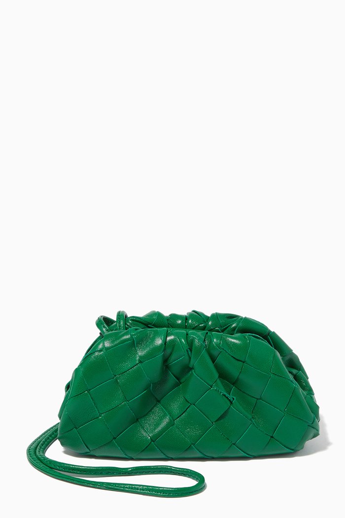 

Coin Purse in Intrecciato Nappa, Green