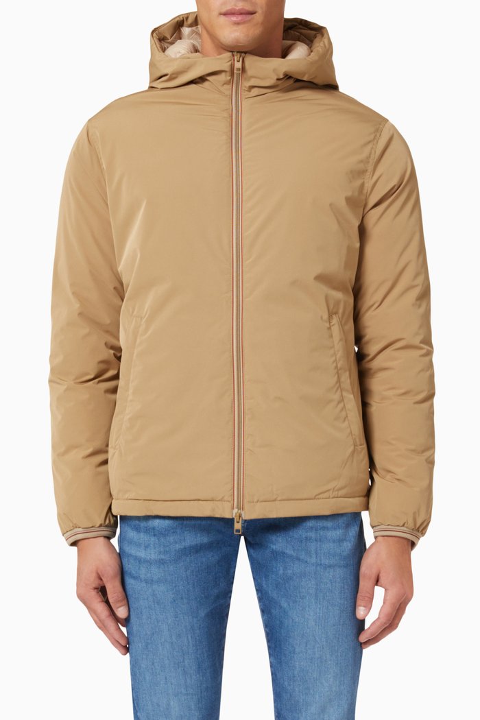 

Hooded Jacket in Nylon, Neutral