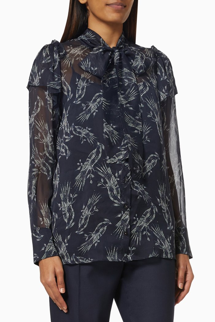 

Kristin Top in Silk, Blue