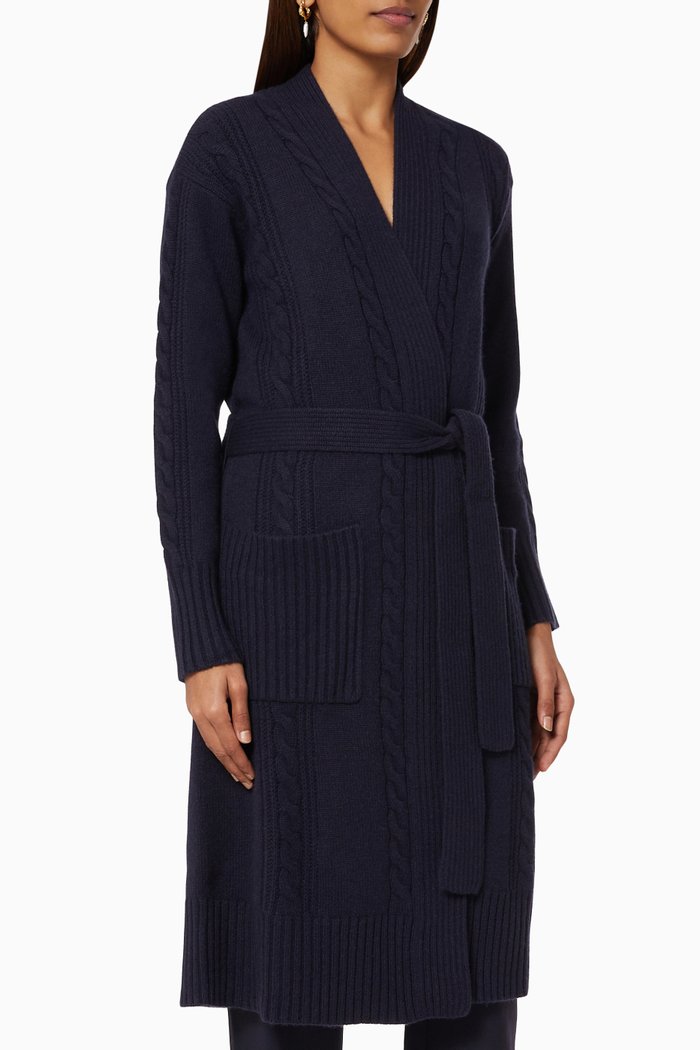 

Arezzo Cardigan in Wool & Cashmere, Blue