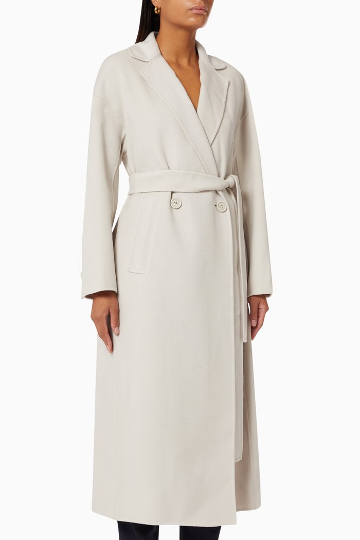 

Delfina Coat in Wool, Neutral