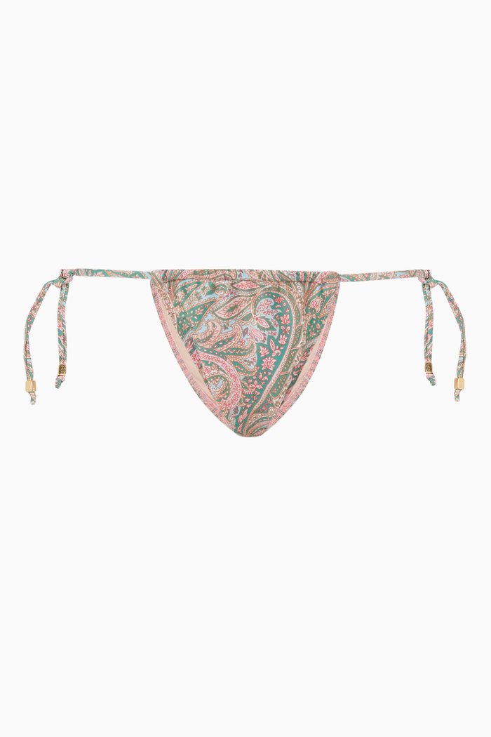 

Lennon Ruched Bikini Bottoms in Recycled Polyester, Multicolour
