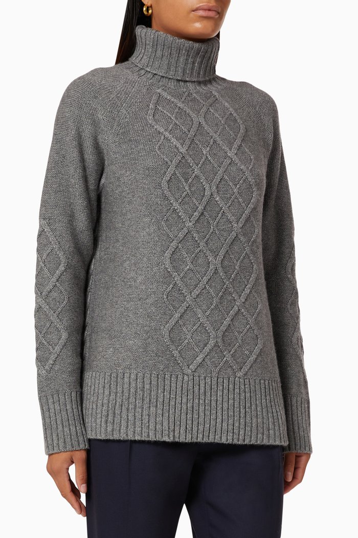 

Cacio Sweater in Wool & Cashmere, Grey