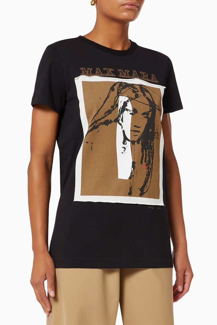 

Divina T-shirt in Jersey, Black