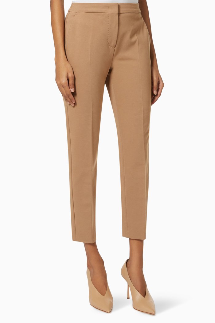 

3Pegno Pants in Jersey, Brown