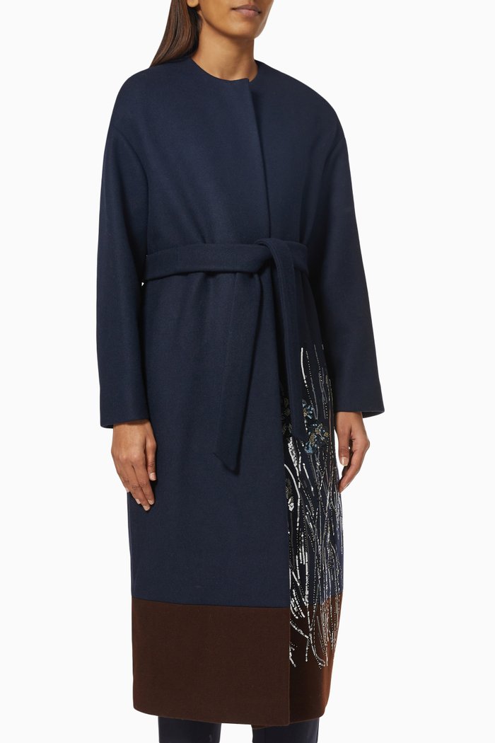 

Feltre Coat in Wool, Blue
