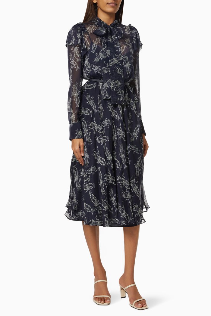 

Canzone Dress in Chiffon, Blue