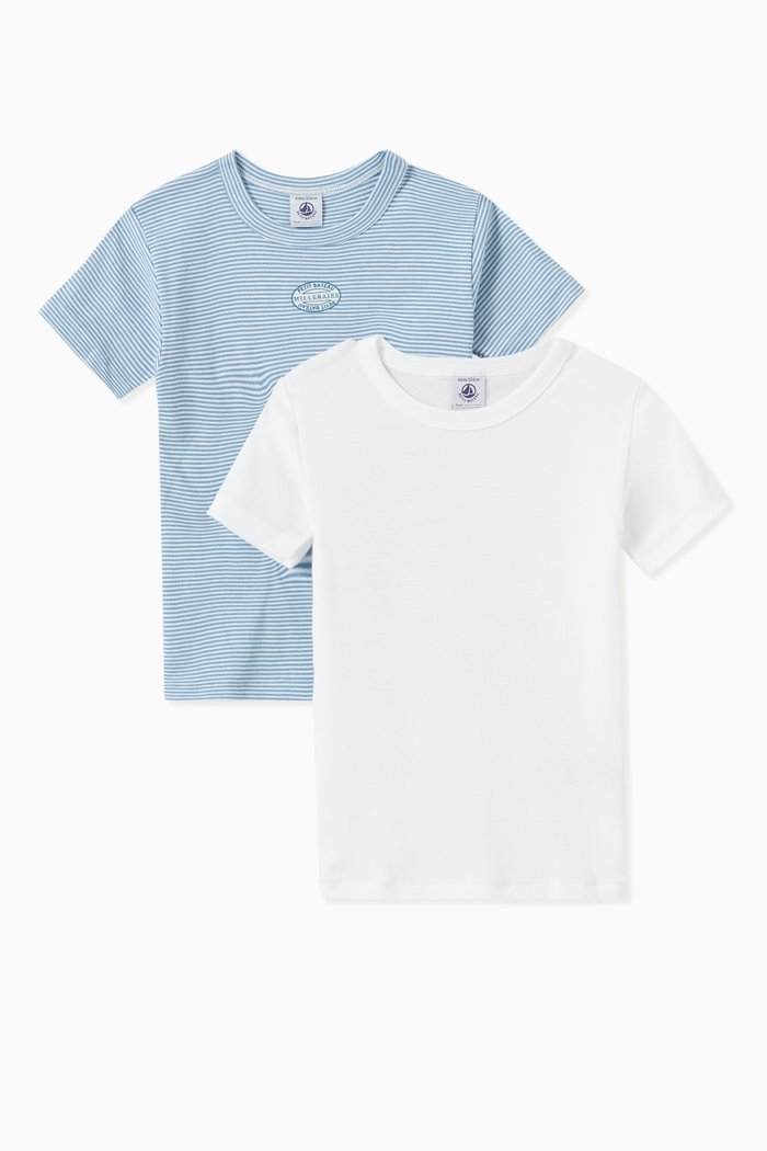 

Stripes T-shirts Set in Cotton, Multicolour