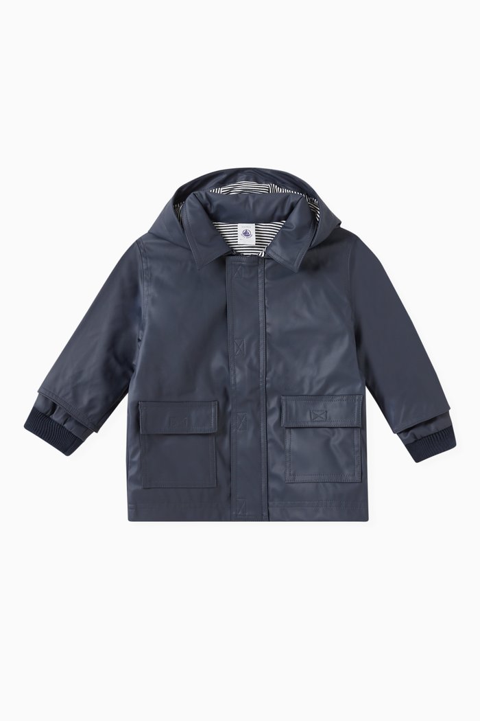 

Raincoat with Hood, Blue