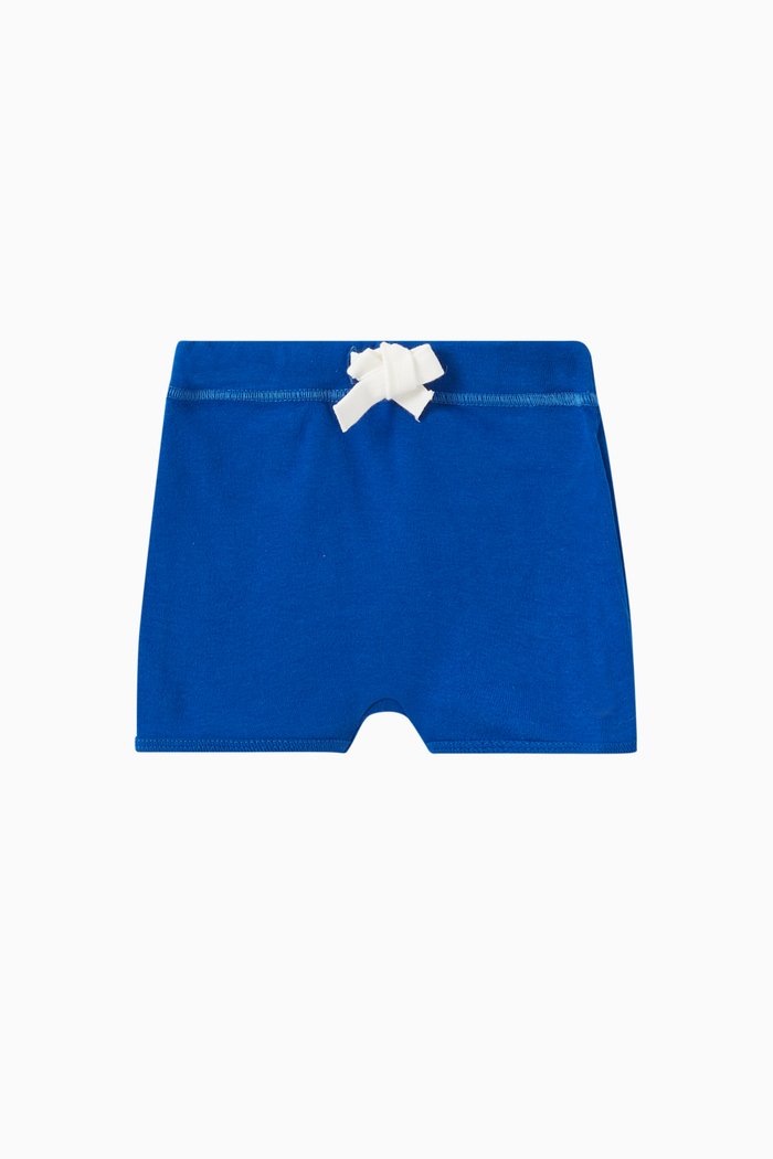 

Plain Shorts in Cotton, Blue