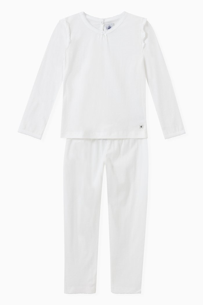 

Pyjamas in Fine Cotton, White