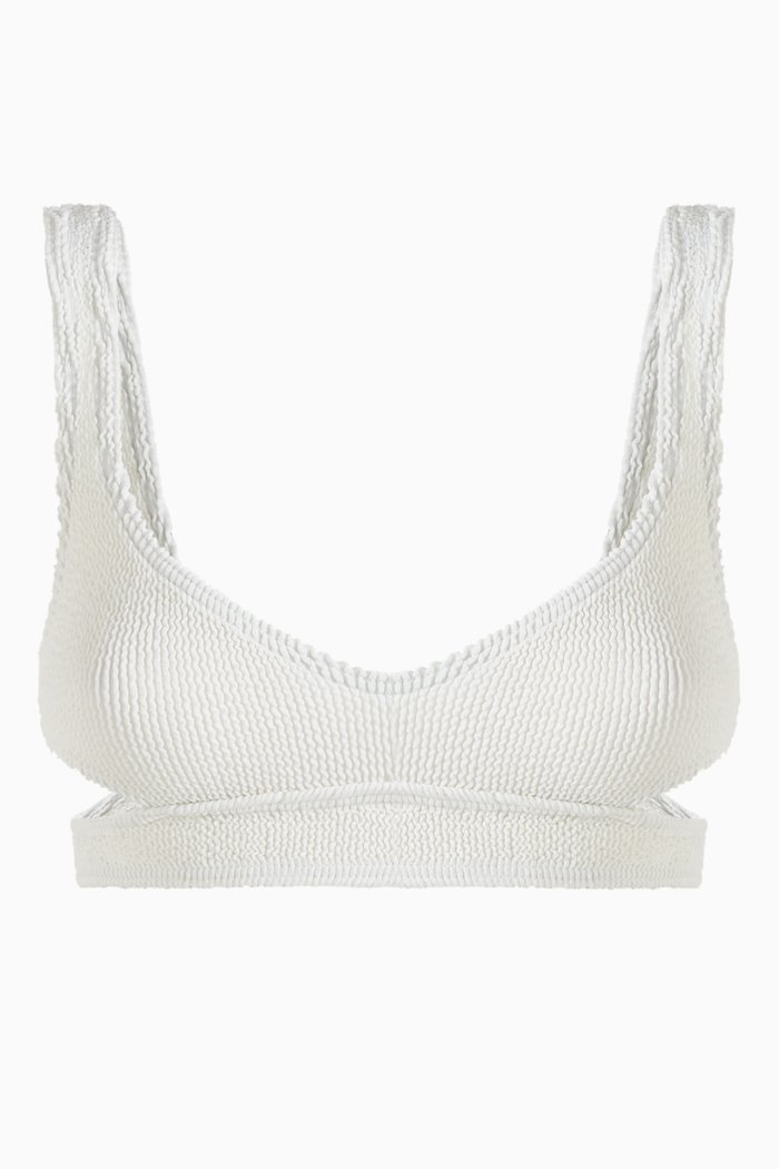 

Nino Eco Crop Bikini Top, White