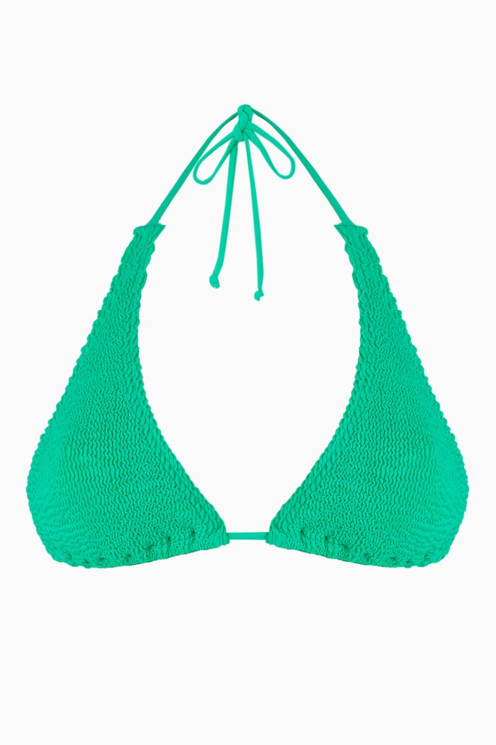 Sofie Eco Triangle Bikini Top, Green