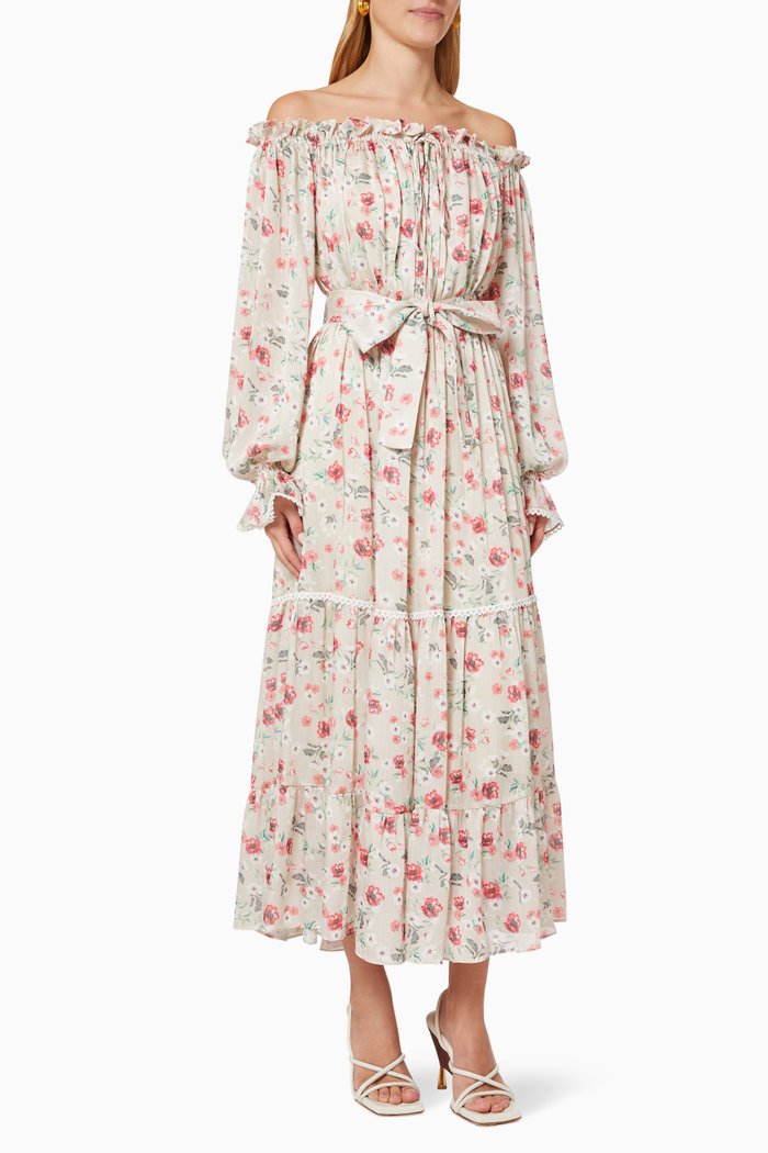 

Floral Tiered Dress, Multicolour