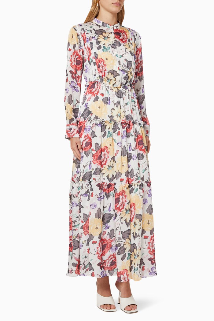 

Floral Tiered Dress, Multicolour