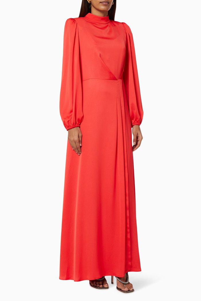 

Long Sleeve Dress, Red