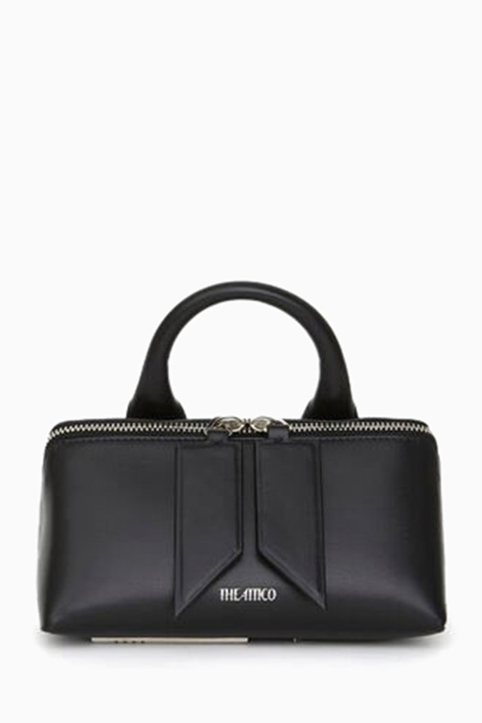 ''Friday'' Mini Handbag in Leather, Black