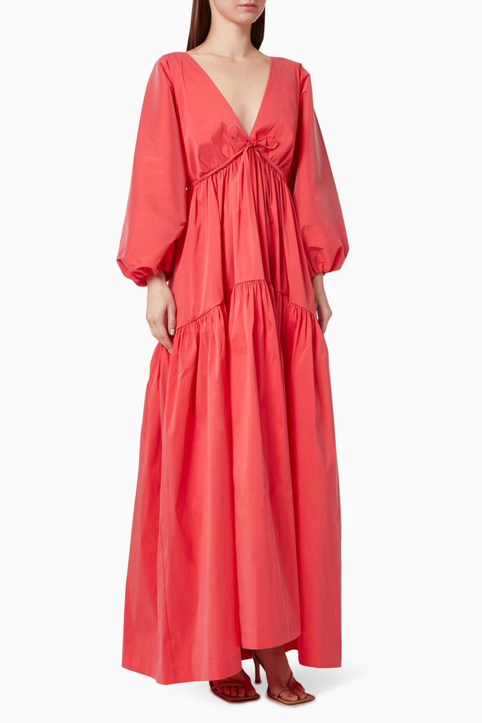 

Marlow Dress in Taffeta, Red