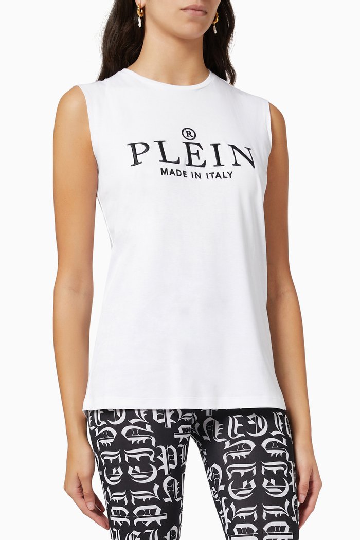 

Iconic Tank Top in Jersey, White