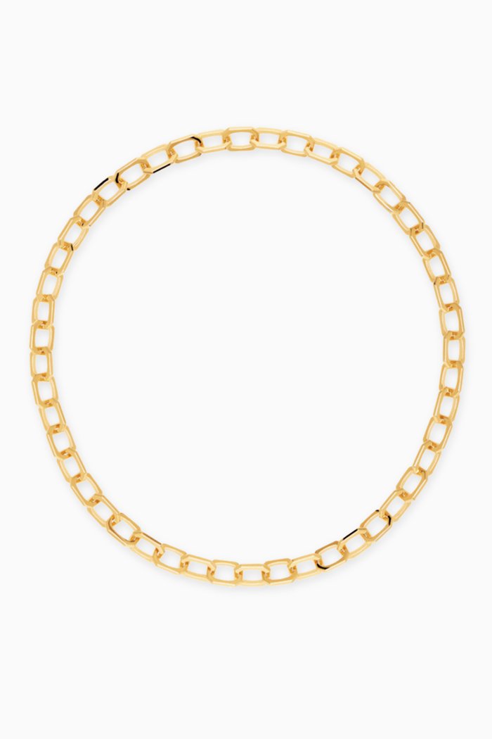 

Small Signature Chain Necklace in 18kt Gold Plating