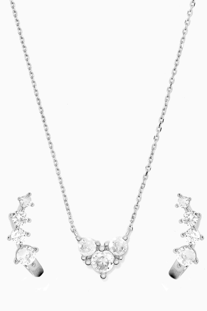 

The Forever Set in Rhodium Plating, Silver