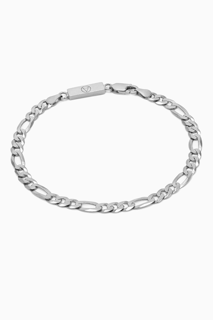 

Figaro XL Chain Bracelet in Sterling Silver