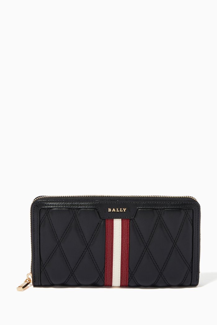 

Dalen Wallet in Quilted Leather, Black