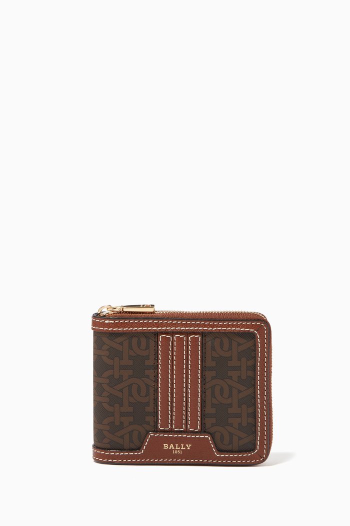 

Dassy Wallet in Quilted Leather, Brown
