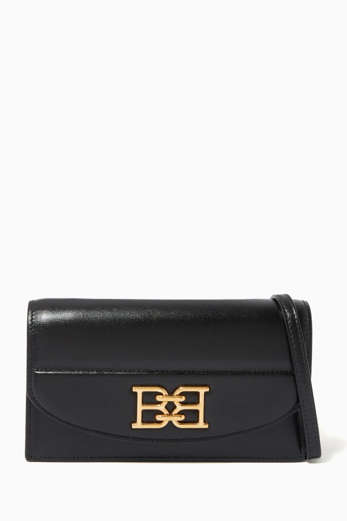 

Beylor Phone Bag in Leather, Black