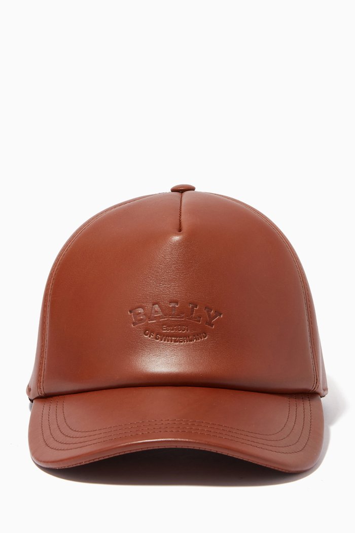 

Baseball Cap in Leather, Brown