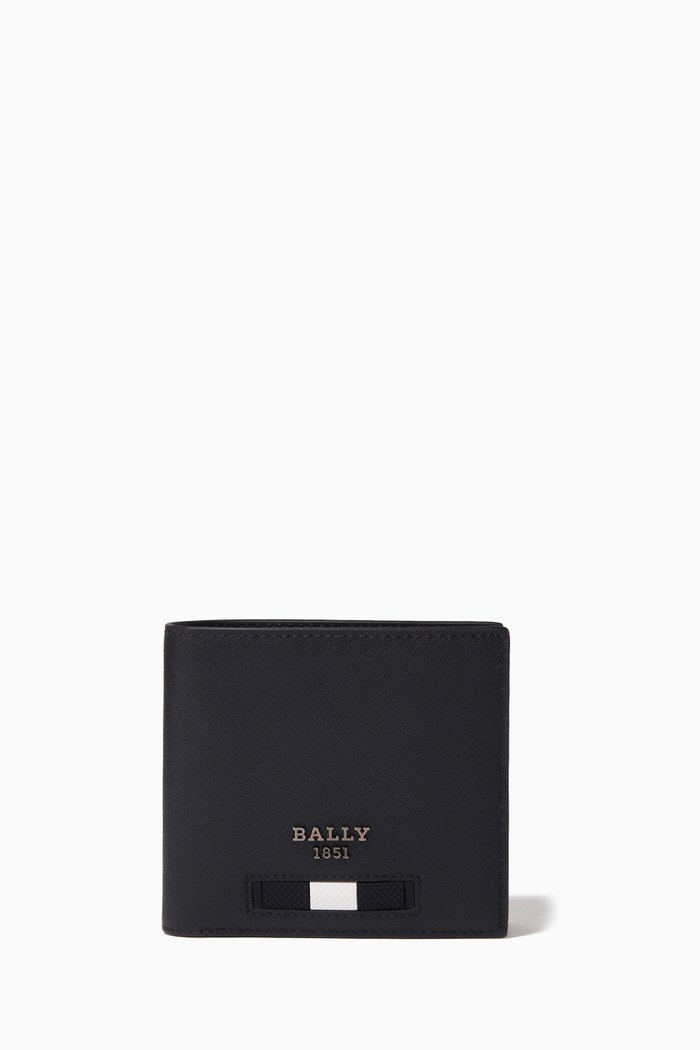 

Brasai Wallet in Recycled Bovine Leather, Black