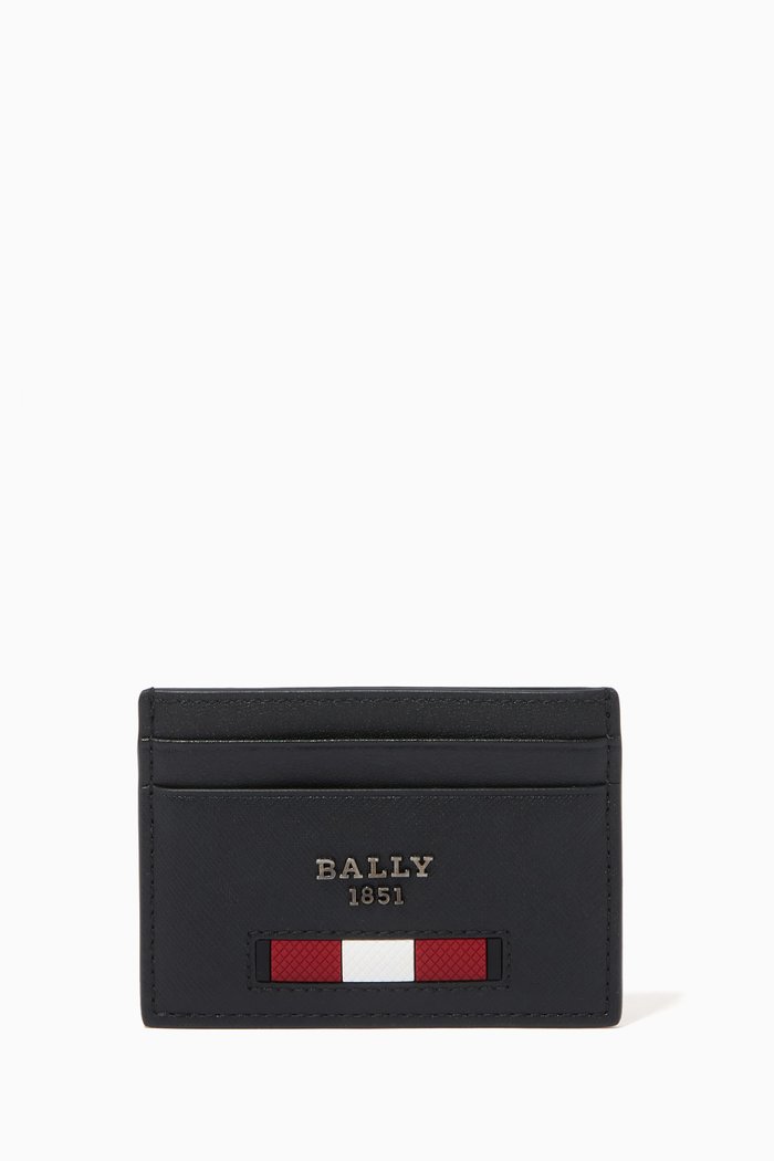 

Bhar Card Holder in Leather, Black