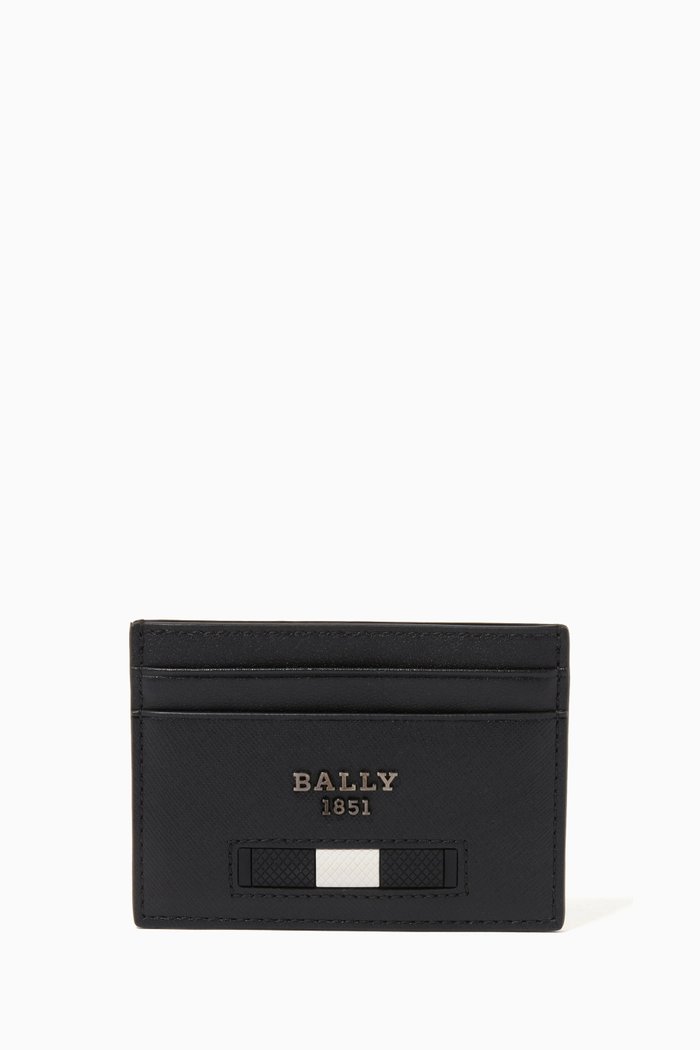 

Bhar Card Holder in Leather, Black