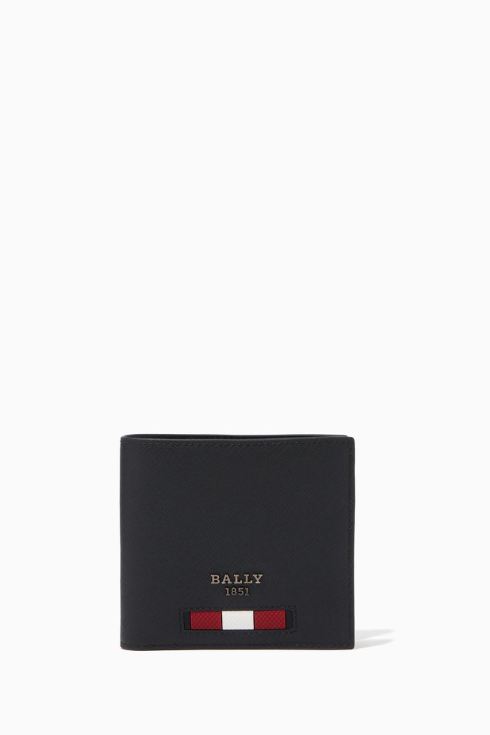 

Brasai Wallet in Calf Leather, Black