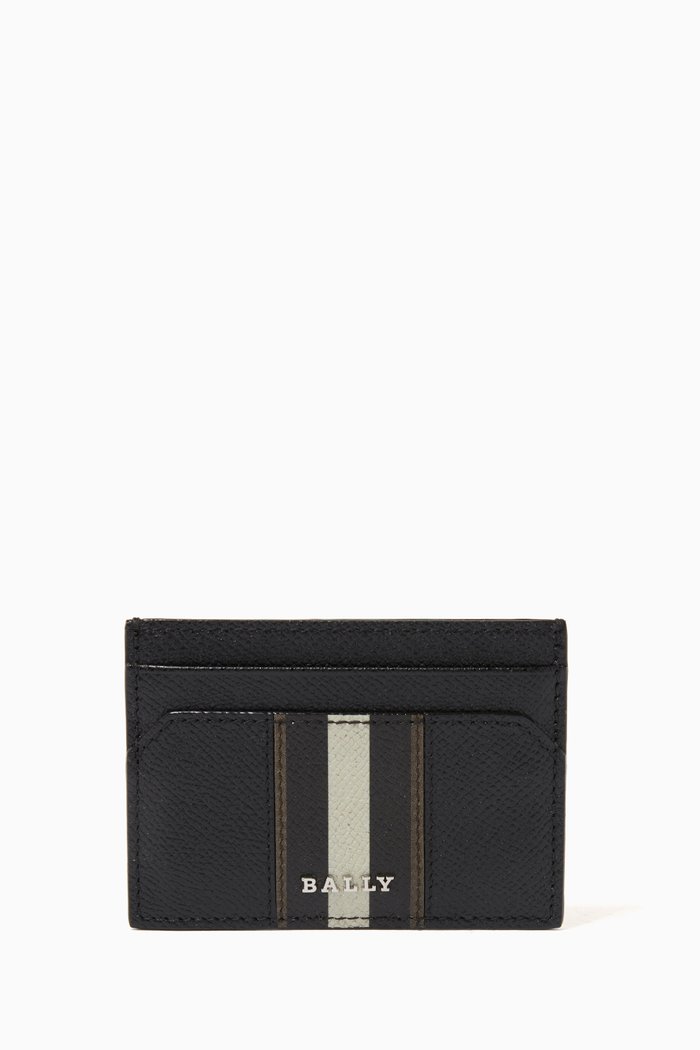 

Bhar Card Holder in Leather, Black
