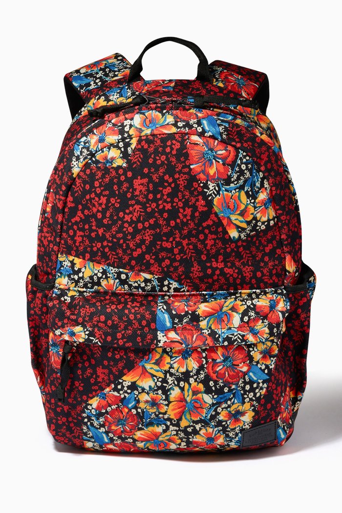 

Printed Montana Rucksack in Cotton, Red
