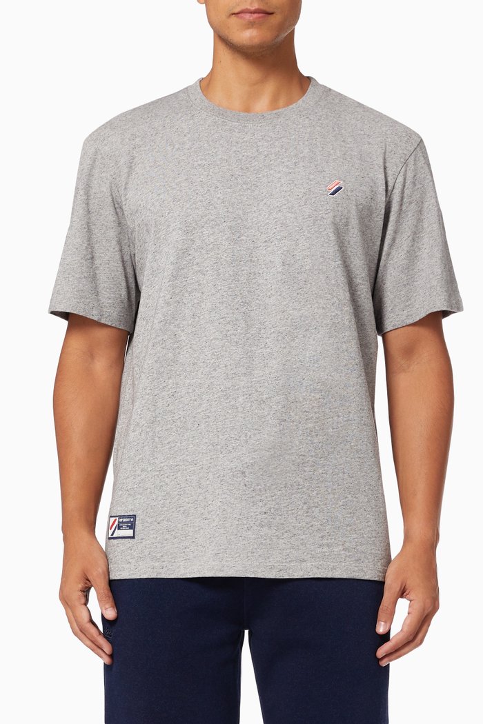 

Code Essential T-shirt in Cotton Jersey, Grey