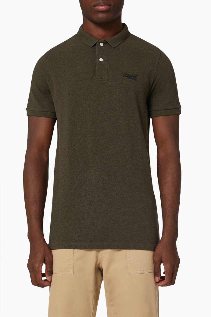 

Classic Polo Shirt in Organic Cotton Piqué, Green