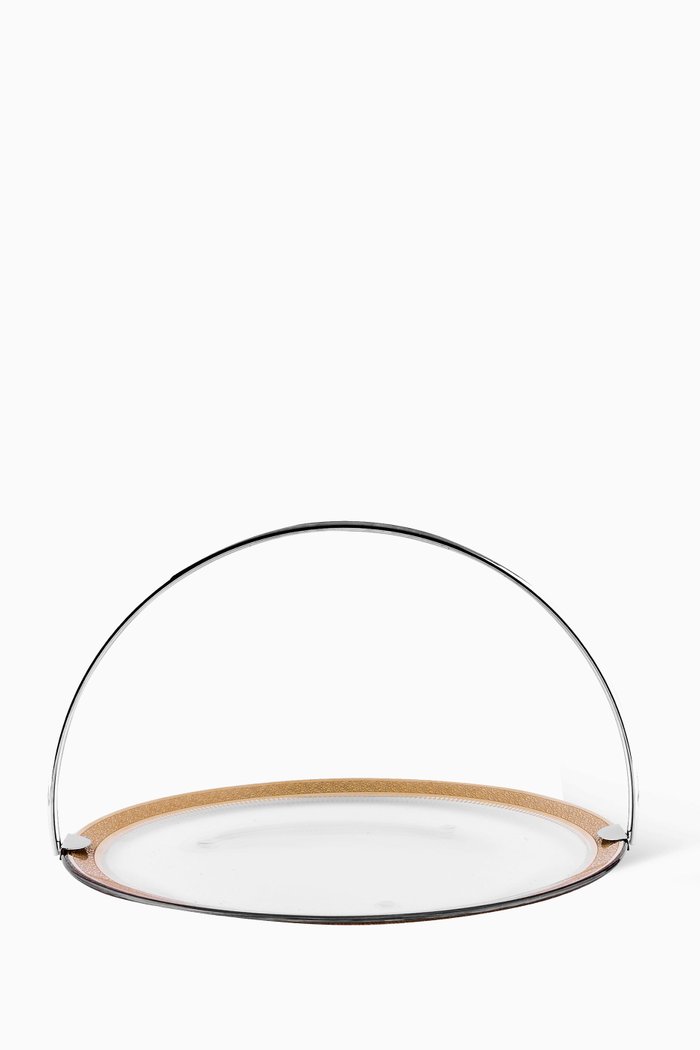 

Cordoba Large Serving Tray with Handle, Gold