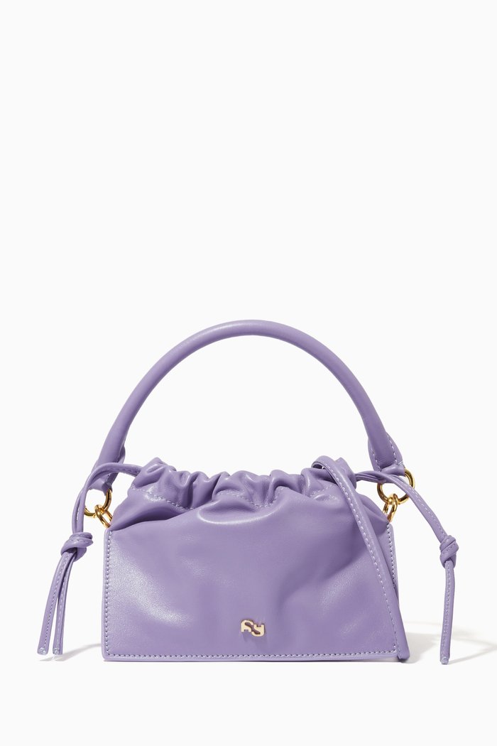 

Bom Bag in Nappa, Purple