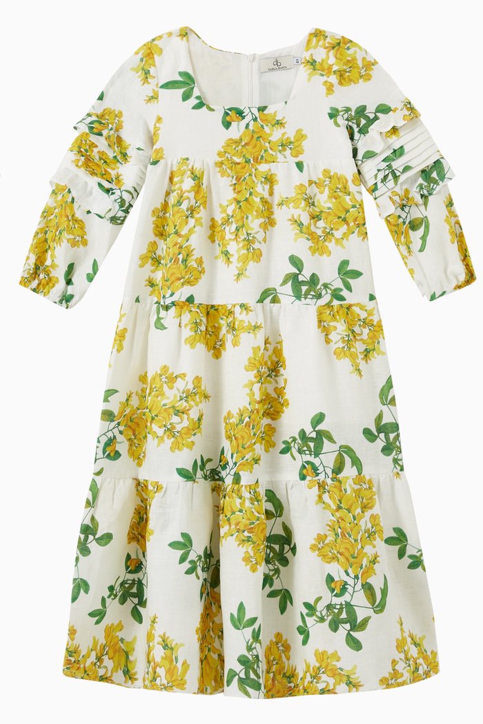 

Liana Dress in Linen, Multicolour